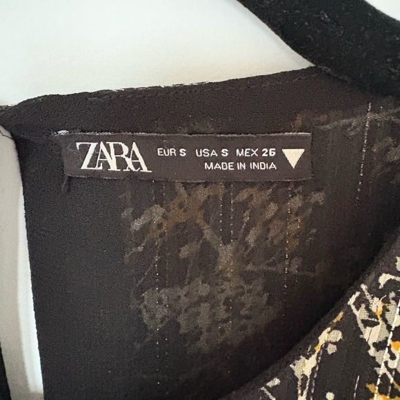 Zara Floral Print Long Sleeve Dress - Picture 3 of 4